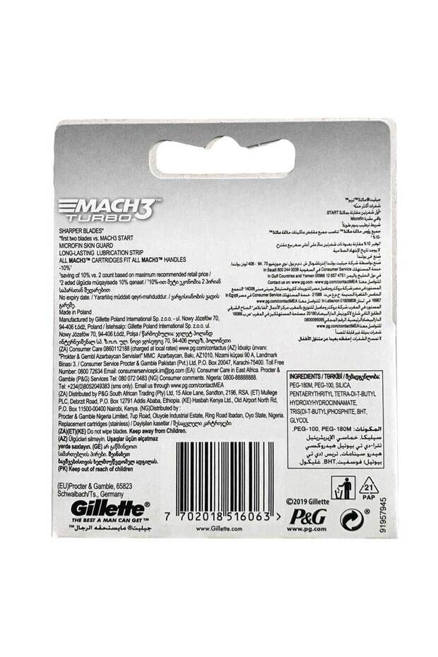 Mach 3 Turbo 3D 7702018516063 X 3 ADET - 2