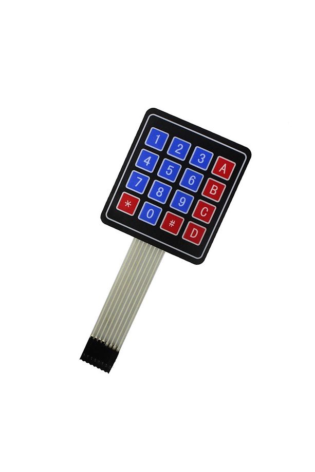 4 X 4 Matrix Membran Keypad 16 Buton Tuş Takımı Keyboard Klavye Alarm Şifre Kilit - 4