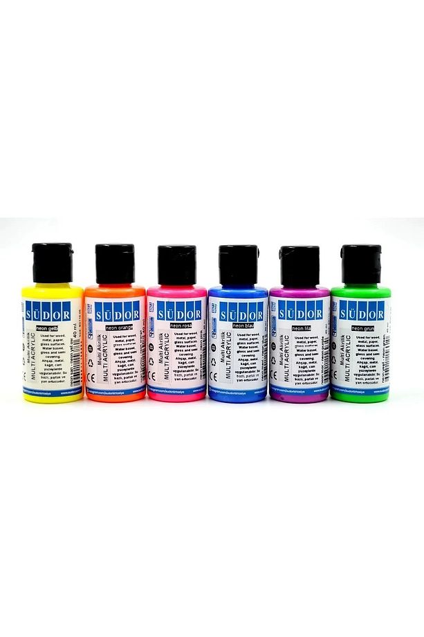 Südor Multi Akrilik Boya Fosforlu Set 6x40 ml Sd116f - 2