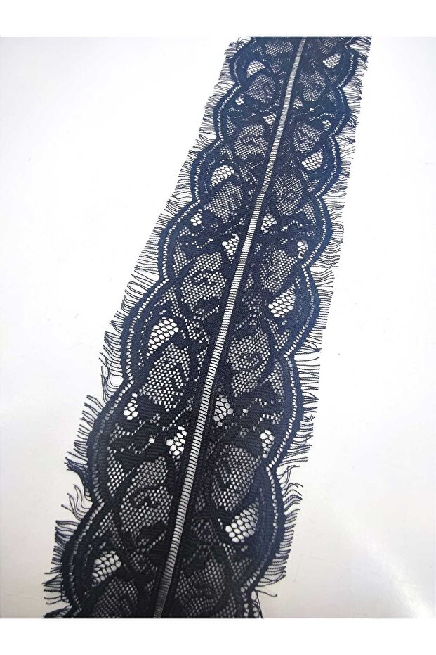 Bearded Lace EN 10 cm Length 3 Meters Black