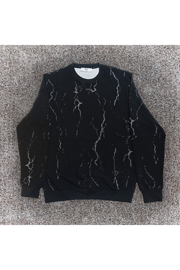MERMER DESEN RAHAT KALIP SWEATSHİRT
