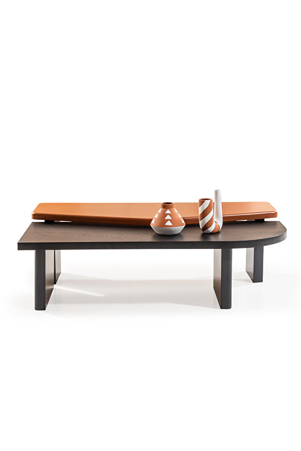 Zenn Meşe Modüllü Üçlü Orta Sehpa - 8