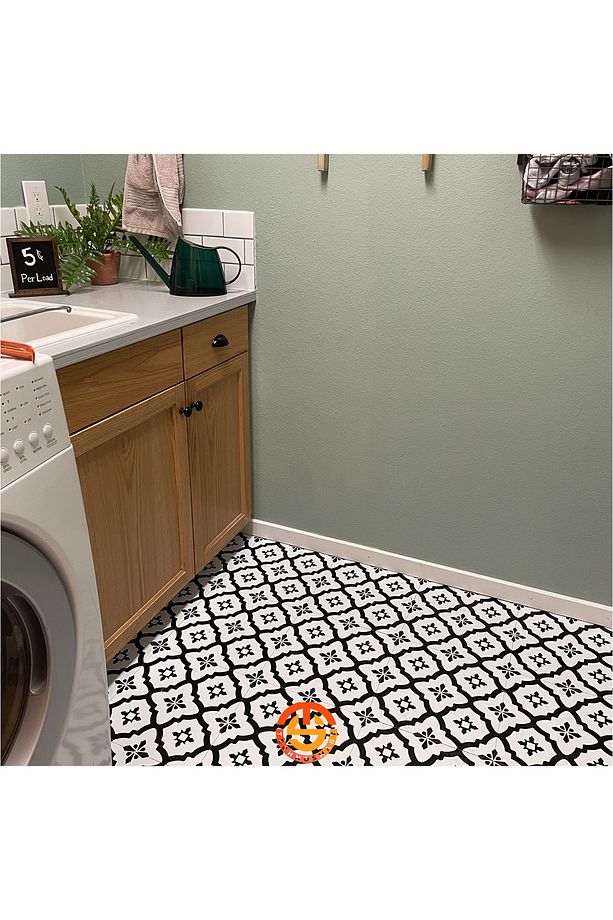 1adet 30cm×30cm Kendinden Yapışkanlı Lvt Zemin Ve Duvar Kaplama Mutfak Banyo Sticker - 8