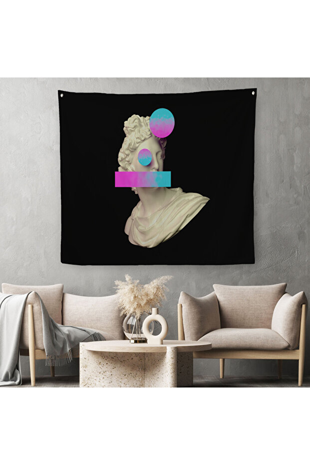 Vaporwave Style Contemporary Art Canvas Wall Cloth-Carpet-5100