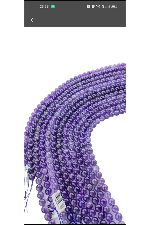 Amethyst 8mm Natural Stone String - 2