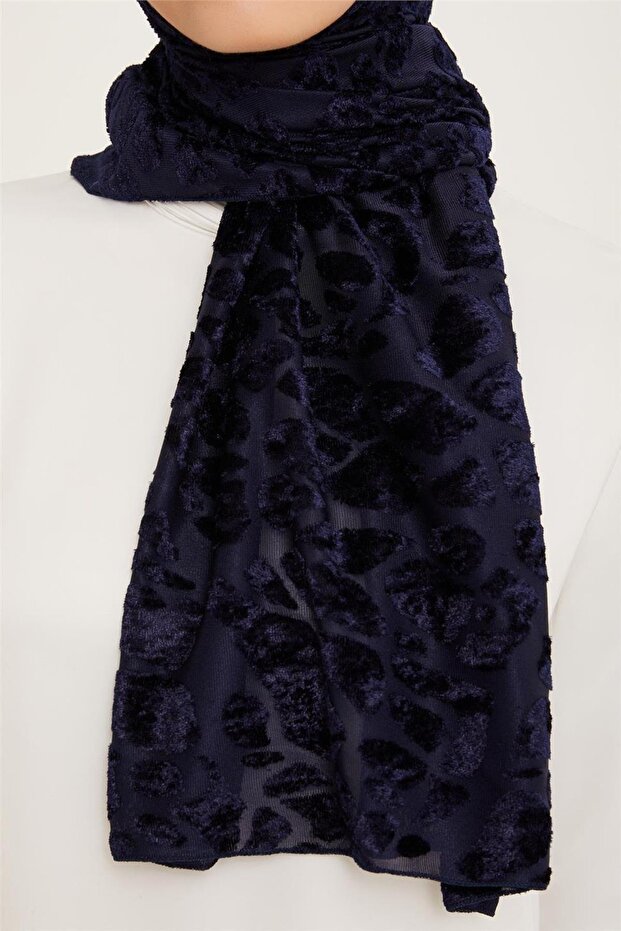 ARMİNE TREND ÖRME ŞAL 4 02 LACİVERT - 2