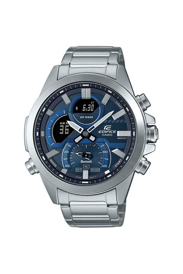 ECB-30D-2ADF Quartz Çelik Gri Lacivert Kadran 49 mm Erkek Kol Saati - 2