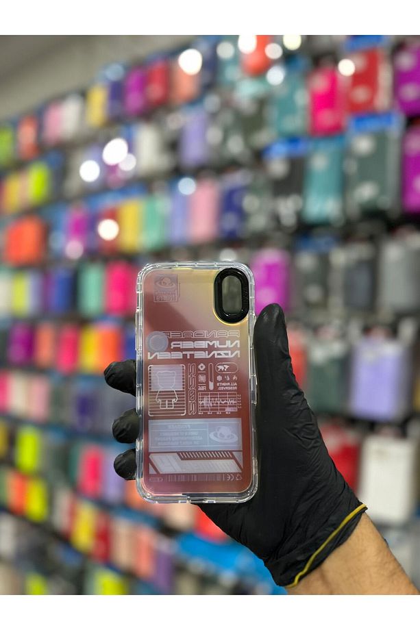Iphone X Chop Hologramlı Silikonlu Kılıf - 4