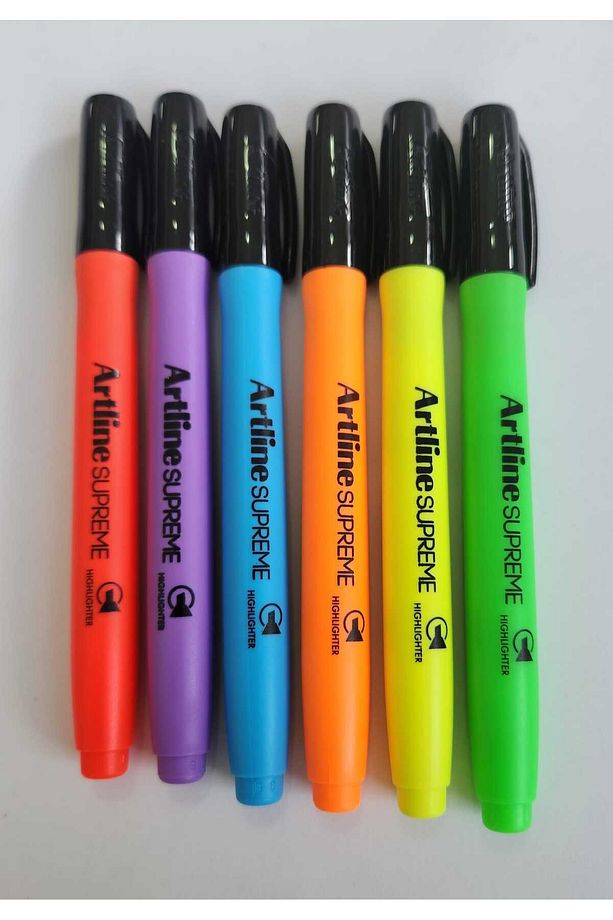 Supreme Highlighter Fosforlu İşaretleme Kalemi Set 6 Renk - 2