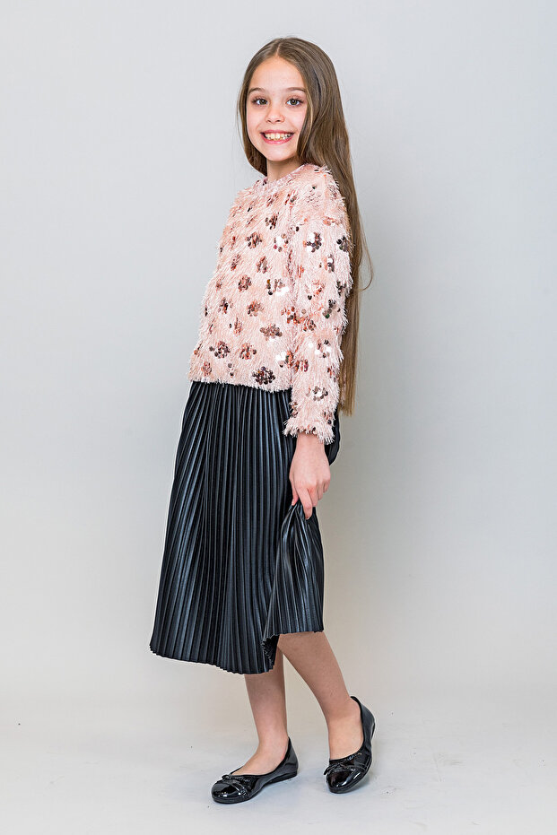 Kız Çocuk Pullu Kazak - 2