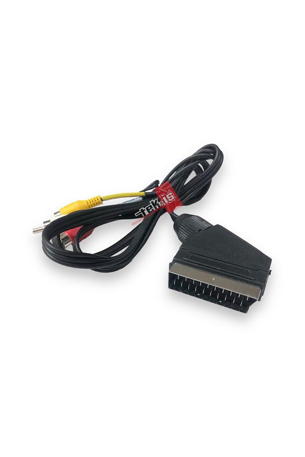 Scart 3 Rca Video Audio 3 Tos Uydu Dvd Kablo Lcd Tüplü Televizyon Uydu Bağlantı 1.2mt - 3