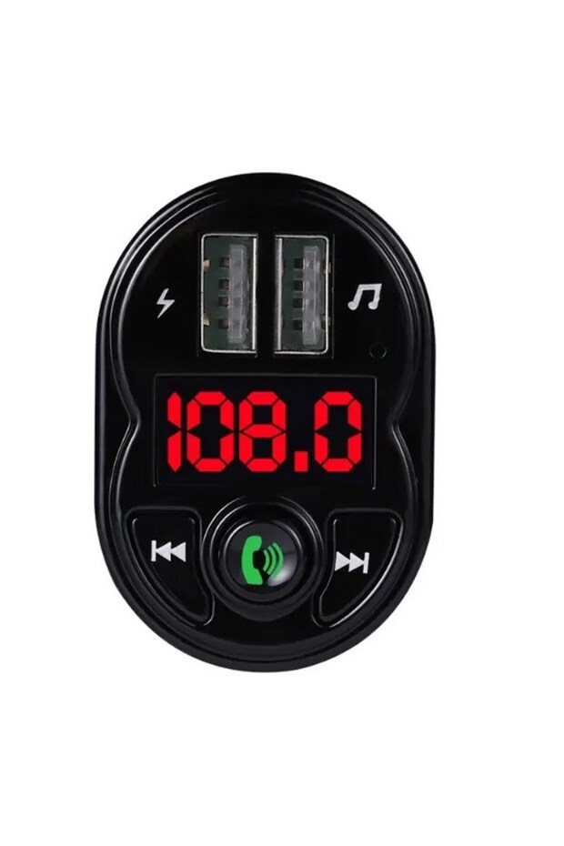 C615 3.1A Çift USB & Şarj Flash Bellek Girişi Bluetooth Fm Transmitter - 4