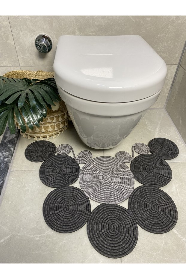 Sakura Jute, Straw, Doormat, Bathroom Mat, Toilet Seat Mat, Toilet Seat Mat, Double Sided