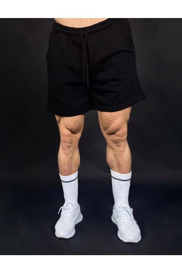 Siyah Erkek Regular Fit Şort - 2