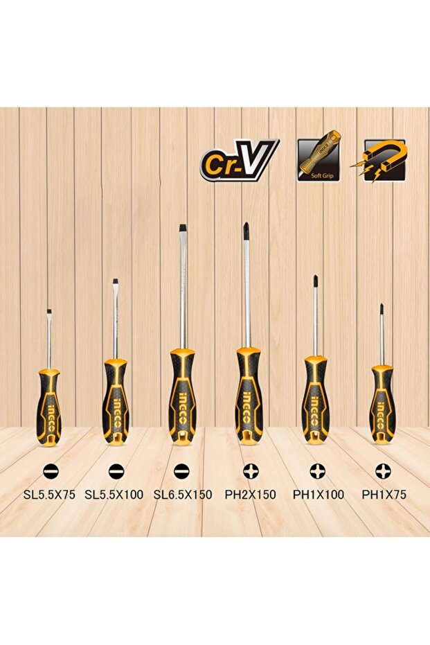 6'lı Tornavida Seti ING-HKSD0628 - 2