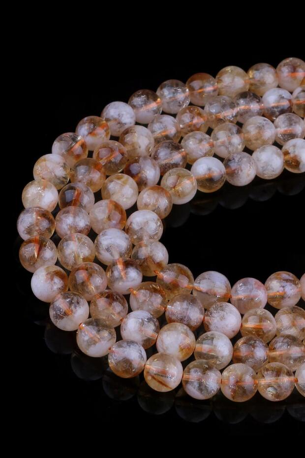 8 mm Citrine Stone String - Dz4216