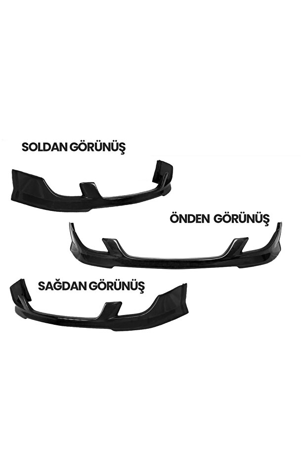 Opel Corsa C Ön Ek Karlık Mat Siyah Plastik 2000 2001 2002 2003 2004 2005 2006 Uyumlu - 5