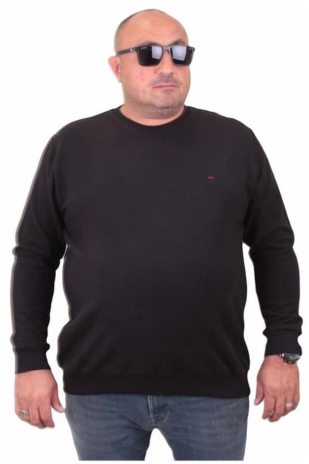 سويت شيرت ثيسالونيك كلاسيك مقاس كبير 23200 أسود