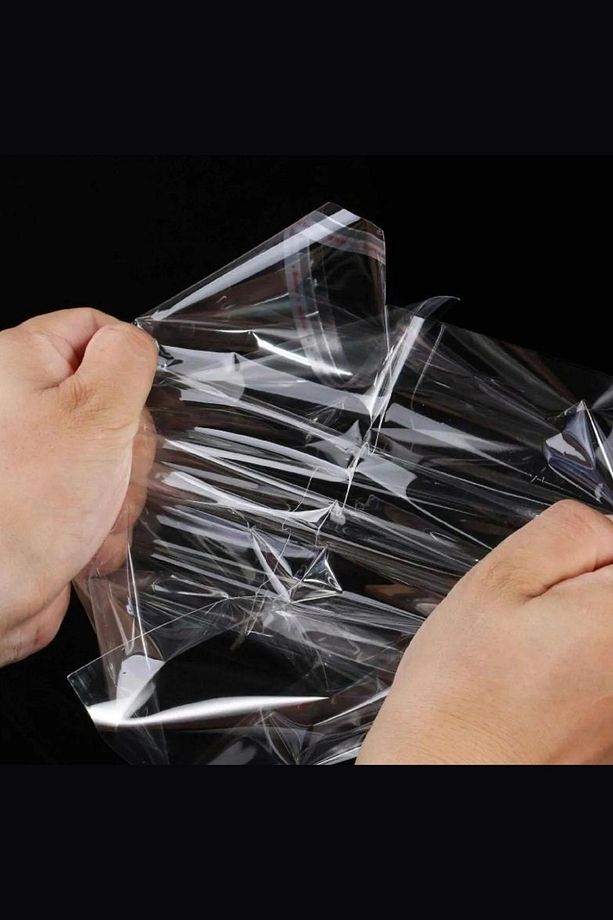 Şeffaf Bantlı 9x15 Cm Parlak Jelatin Poşet 50 Adet Şeffaf Hediye Ceyiz Paketleme Poşeti - 5