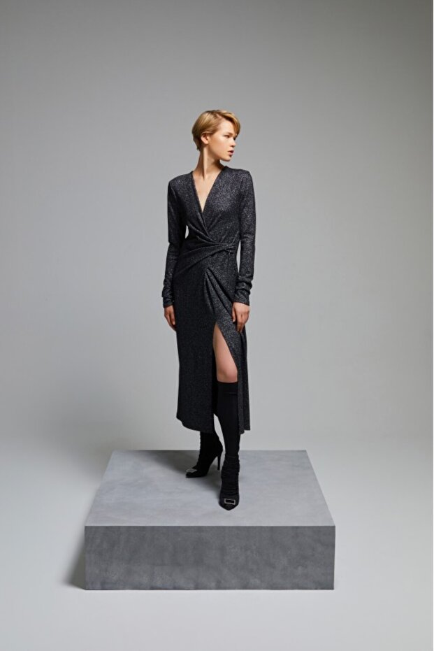 SİMLİ ÖRME ELBİSE 5119 - 3