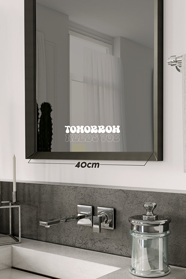 Positive Motivation Decorative Mirror/Glass Lettering Label Sticker 18x6cm
