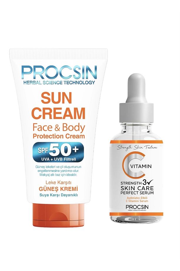 PROCSİN GÜNEŞ KREMİ VE C VİTAMİNİ FIRSAT PAKETİ - 1