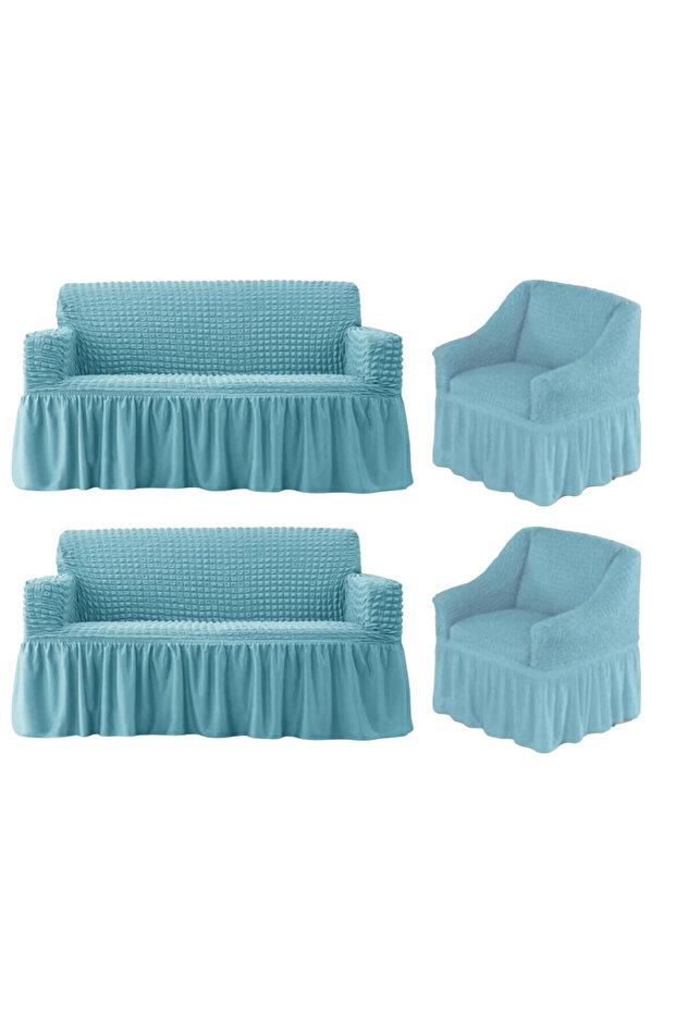 Bürümcük Elastic Sofa Cover Lycra Sofa Cover Two 3 Pieces Two Single Sofa Bed Cover