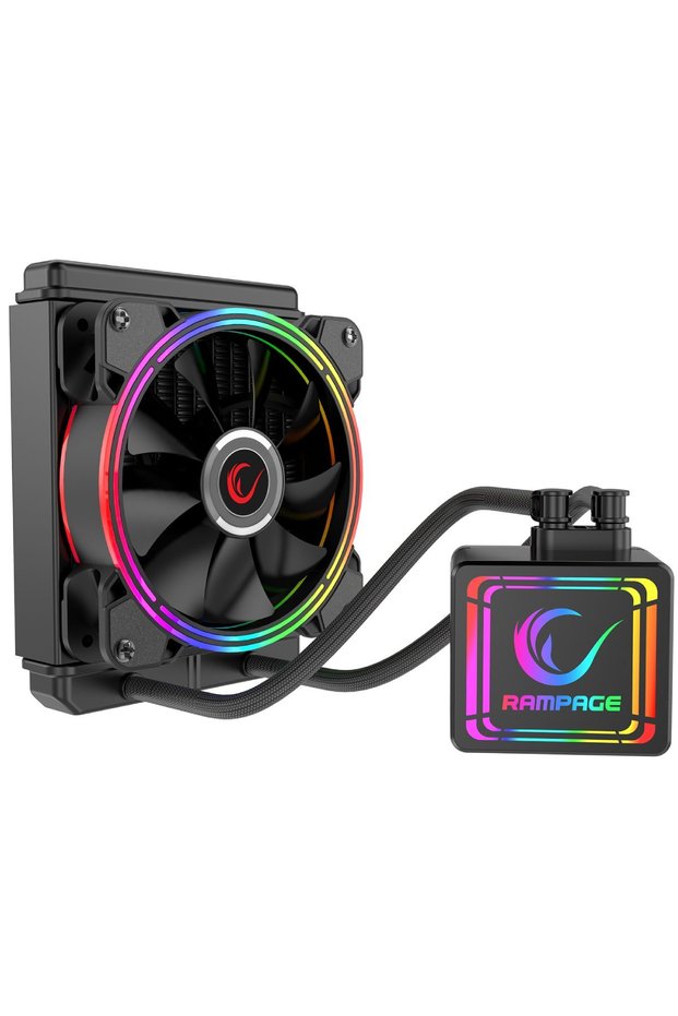 Aqua120-RGB 42.5 CFM 2000rpm 12cm AMD/Intel LGA1200 Compatible S-RGB 120mm Water Cooled CPU Fan