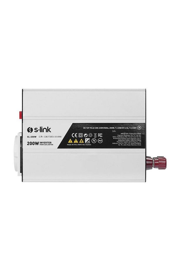 SL-200W 200W DC12V-AC230V İnverter, Çakmaklık Girişini Ev Elektriğine Çevirir - 3