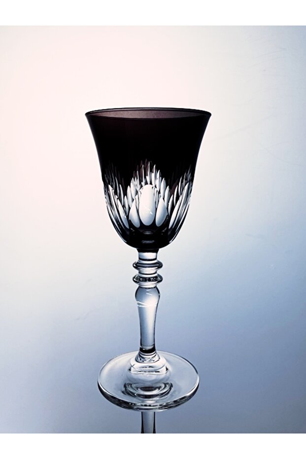 Patentli Tasarım Lismore Renkli Kadeh Bardak 1 Ad. 270cc 20cm - 2