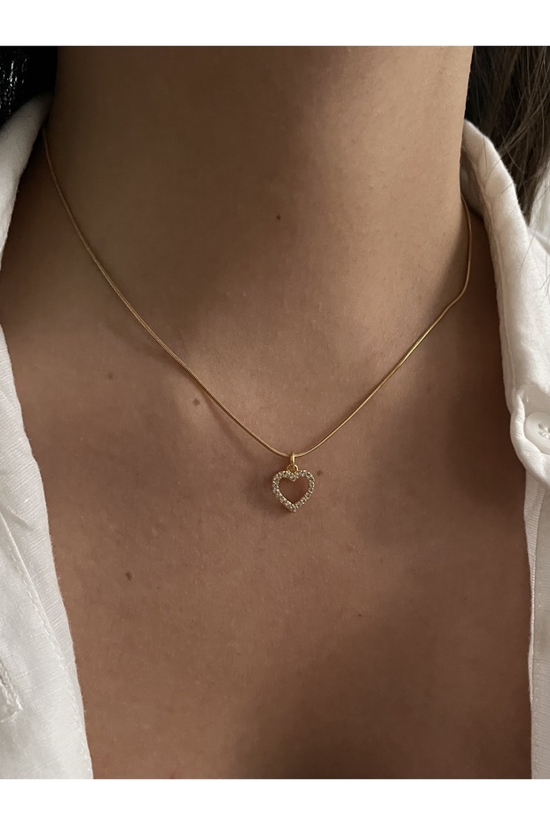 Çelik Kalpli Basic Kolye - 4