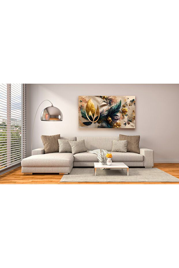 Leaves Design Canvas Art Print Ar030266