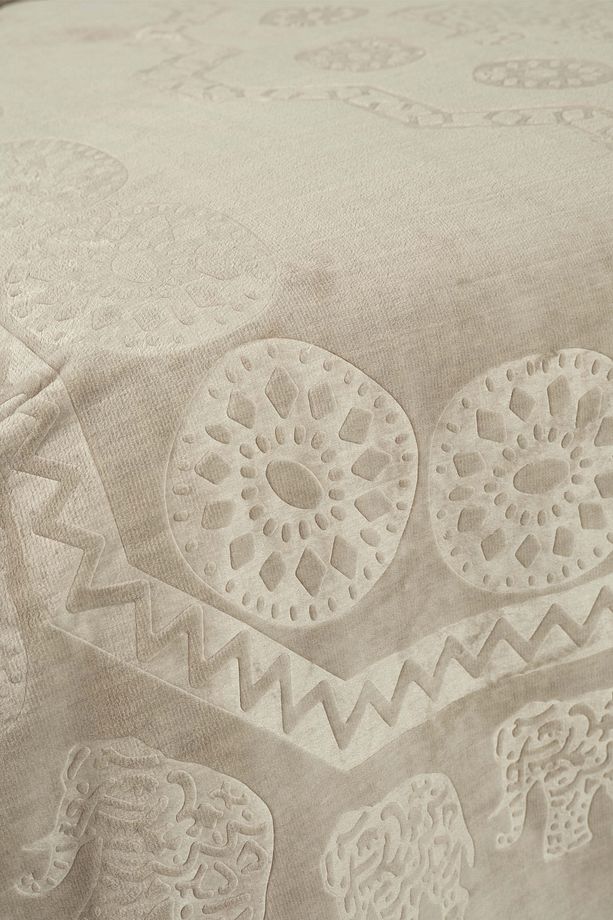 Elephant Vizon Çift Kişilik Soft Embosy Battaniye - 2