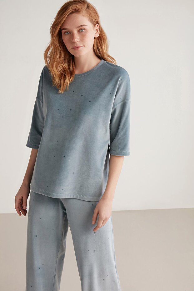 طقم بيجامة ناعم الملمس - 3