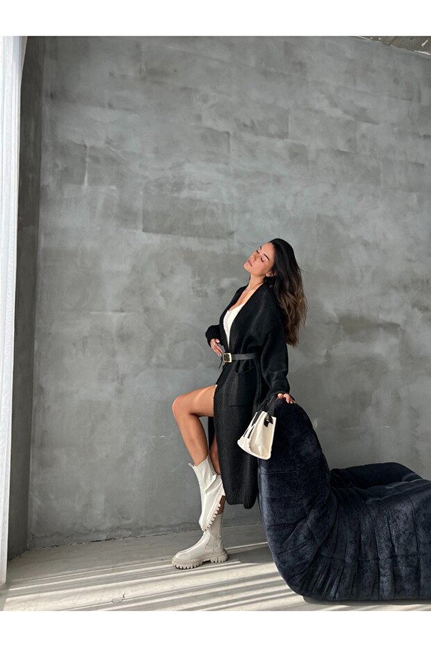 STRPHANİE İPEK KALIN HIRKA - 7