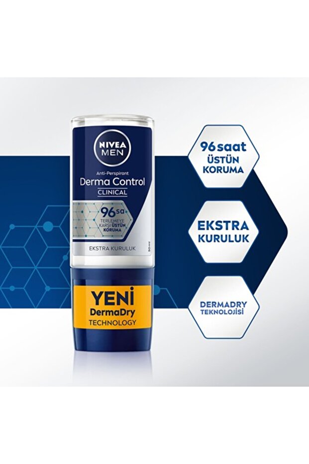 NİVEA ROLLON MEN DERMA CONTROL CLİNİCAL 50 ML - 2