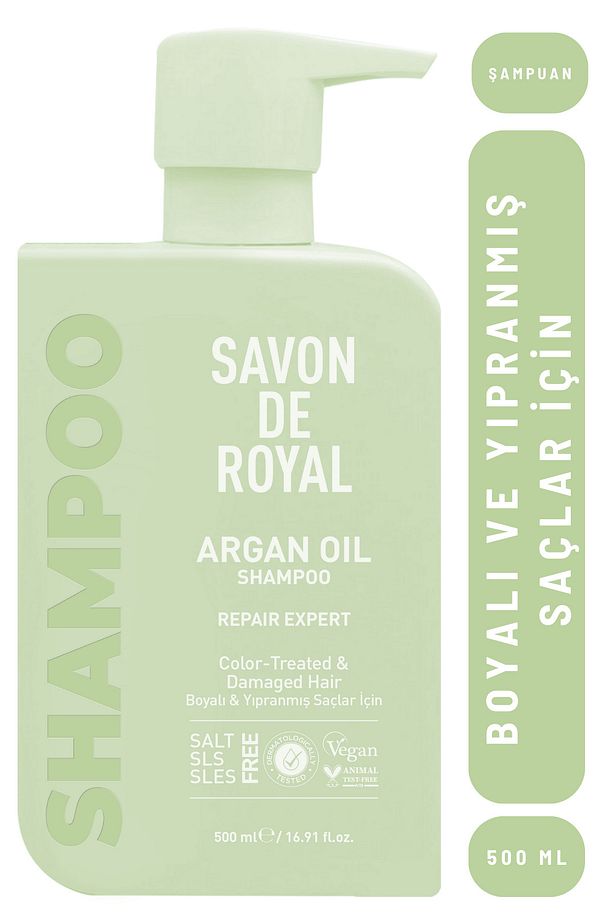 Miracle Şampuan 500 ml | Boyalı Ve Yıpranmış Saçlar | Onarım Uzmanı | Argan Yağı | Tuz Içermez - 1
