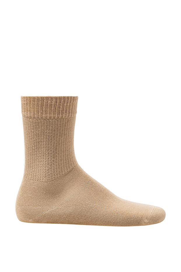 جوارب طويلة مريحة مكونة من قطعتين باللون البيج - 2