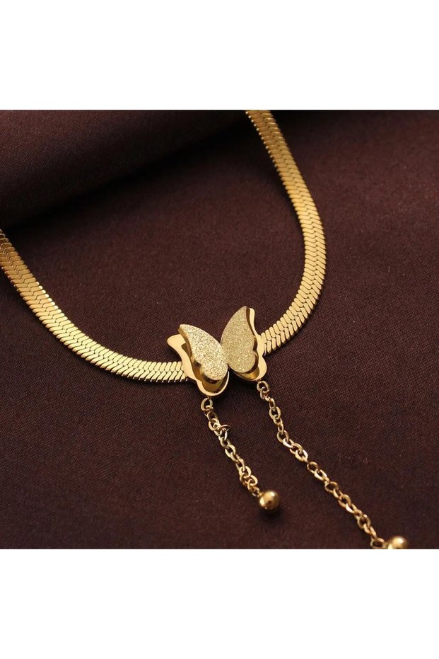 Italian Chain Butterfly Necklace