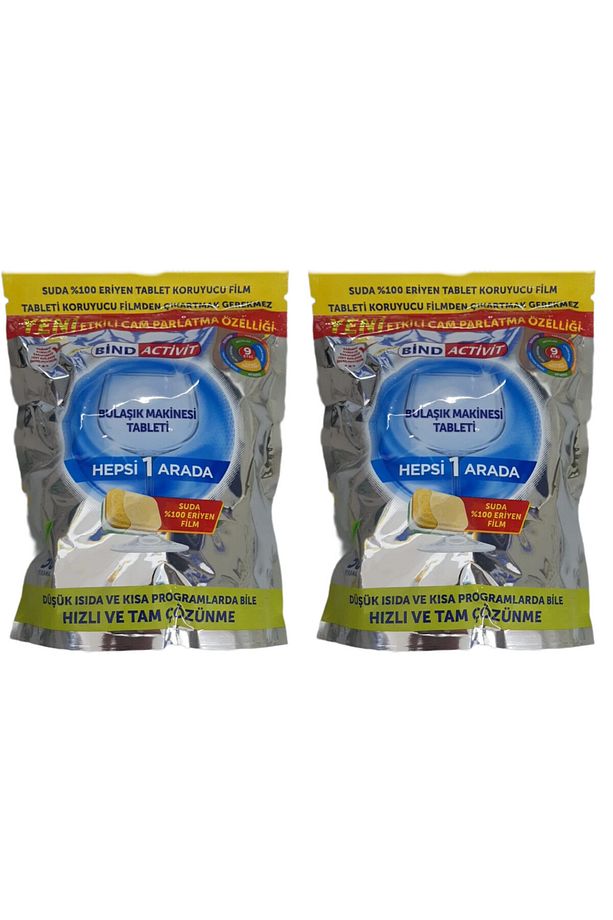 Bulaşık Makinesi Bınd Aktıvıt 2 Li Paket 100 Tablet - 1