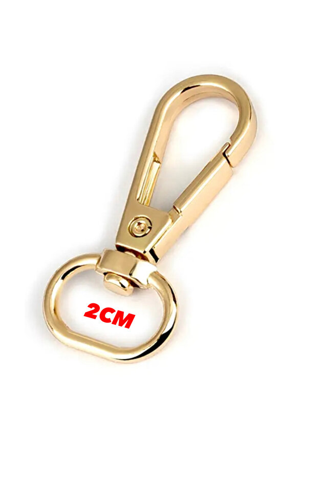 2 Cm Metal Bag Hanger Lobster Clasp Accessory 5 Pieces Gold-Metal Accessory