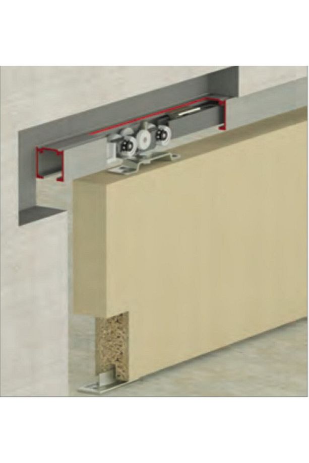Çift Yöne Yavaşlatıcılı Sürme Kapı Sistemi M20 9010 Sft 60 Kg 2m Ray - 3