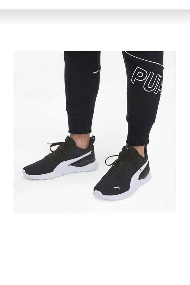 Anzarun Siyah Beyaz Sneaker Fileli Erkek Spor Ayakkabı 37112802 Anzarun Lite Puma - 2