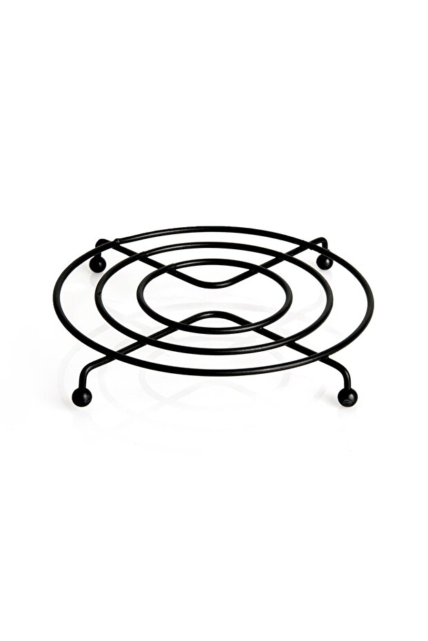 Black Metal Round Trivet - 1
