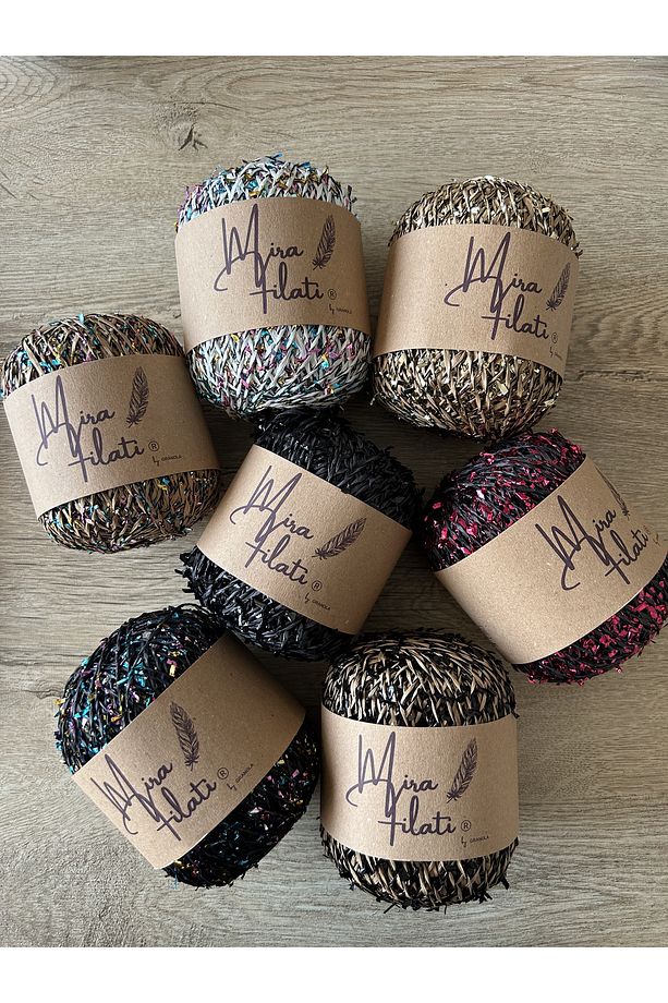 Konfeti Ip , Simli Ip, Metalik Rafya, Şapka Ipi Abiye Ip Çanta Ipi Polyester Ip Metalik Ip - 3