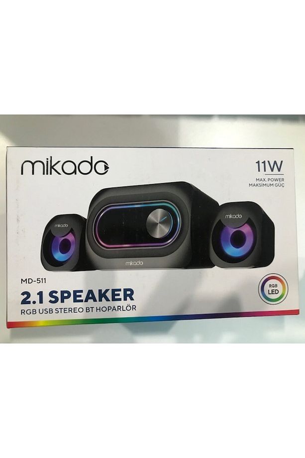Mikodo Md-511 5w+3wx2 Usb Rgb Ledli 2+1 Gaming Speaker (11 W) - 1