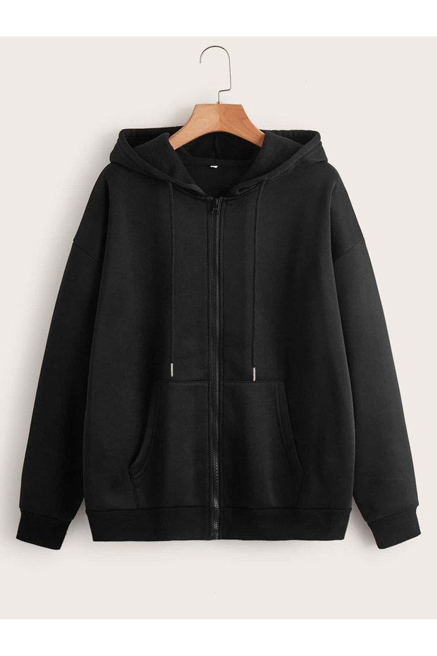Unisex Zippered Pocket Hooded Sweatshirt DAXİS Sportwear Company