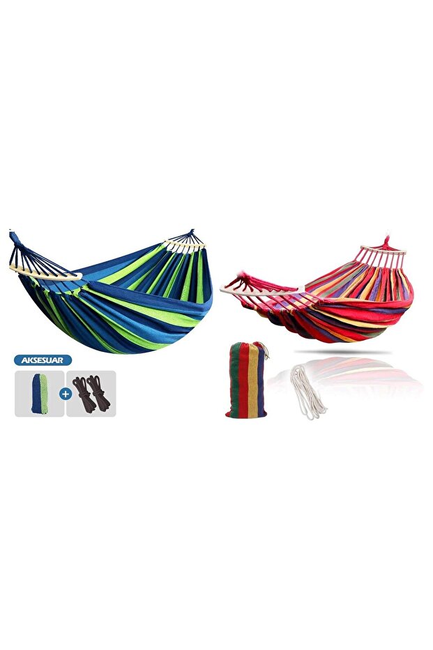 Tree Bed Lightweight Canvas Hamak Mavi - 1