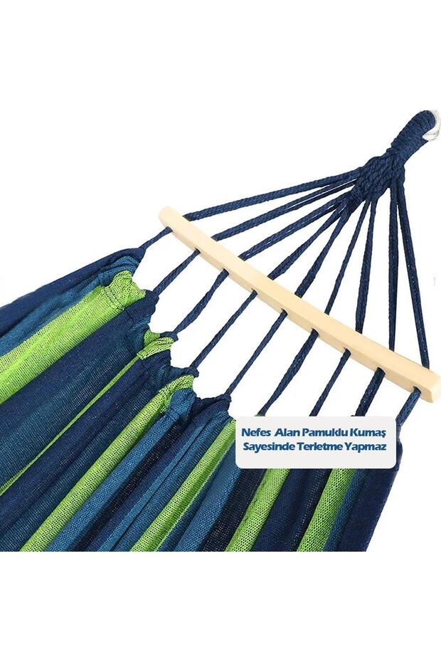 Tree Bed Lightweight Canvas Hamak Mavi - 3