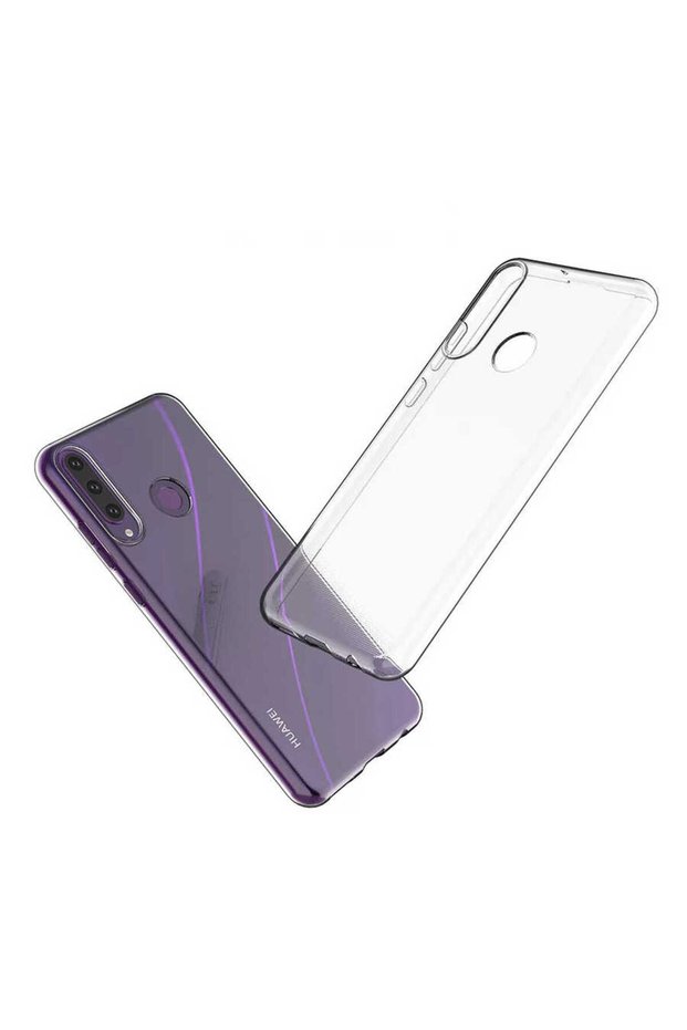 حافظة متينة ومرنة وشفافة عديمة اللون متوافقة مع هاتف Huawei Y6P